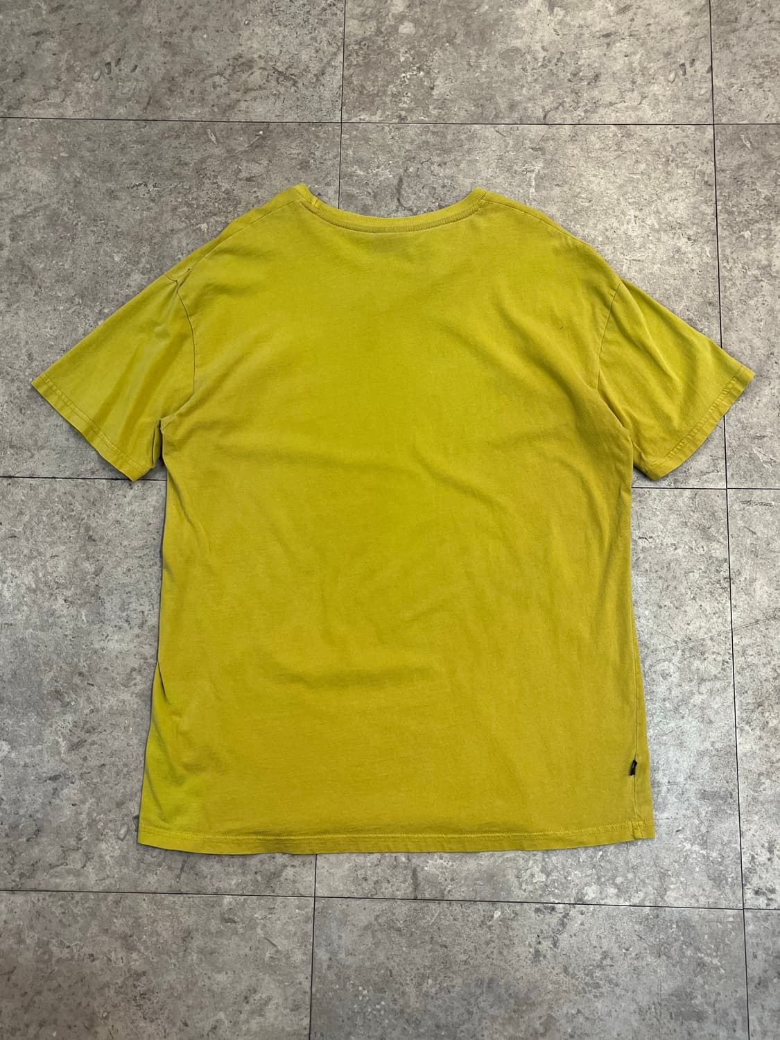 스투시 베이직 로고 반팔티 옐로우 L #csz3232 상품이미지7