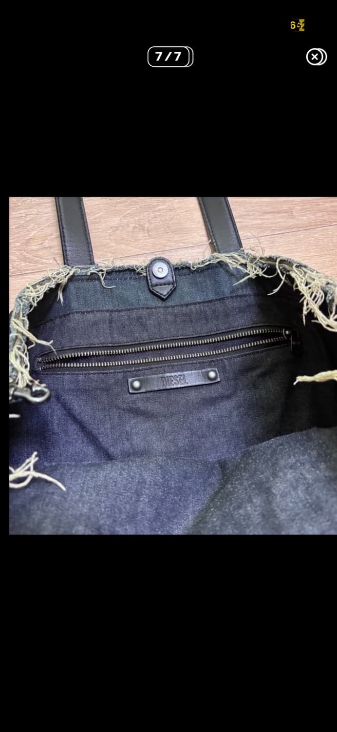 디젤 빈티지 진청 데님 토트백 상품이미지7