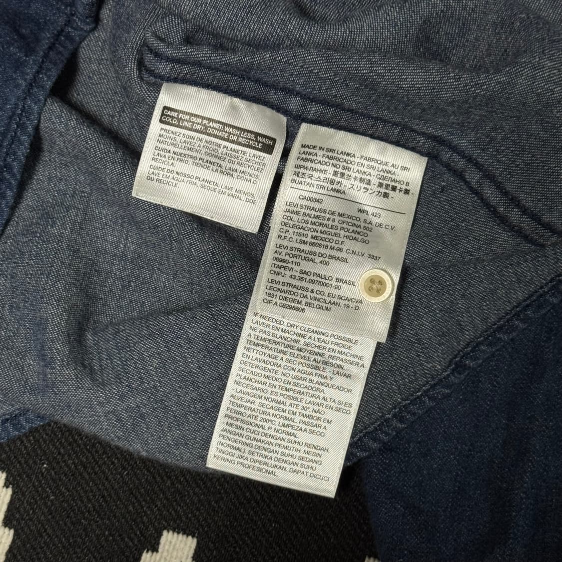 리바이스 웨스턴 데님 셔츠 M 상품이미지6