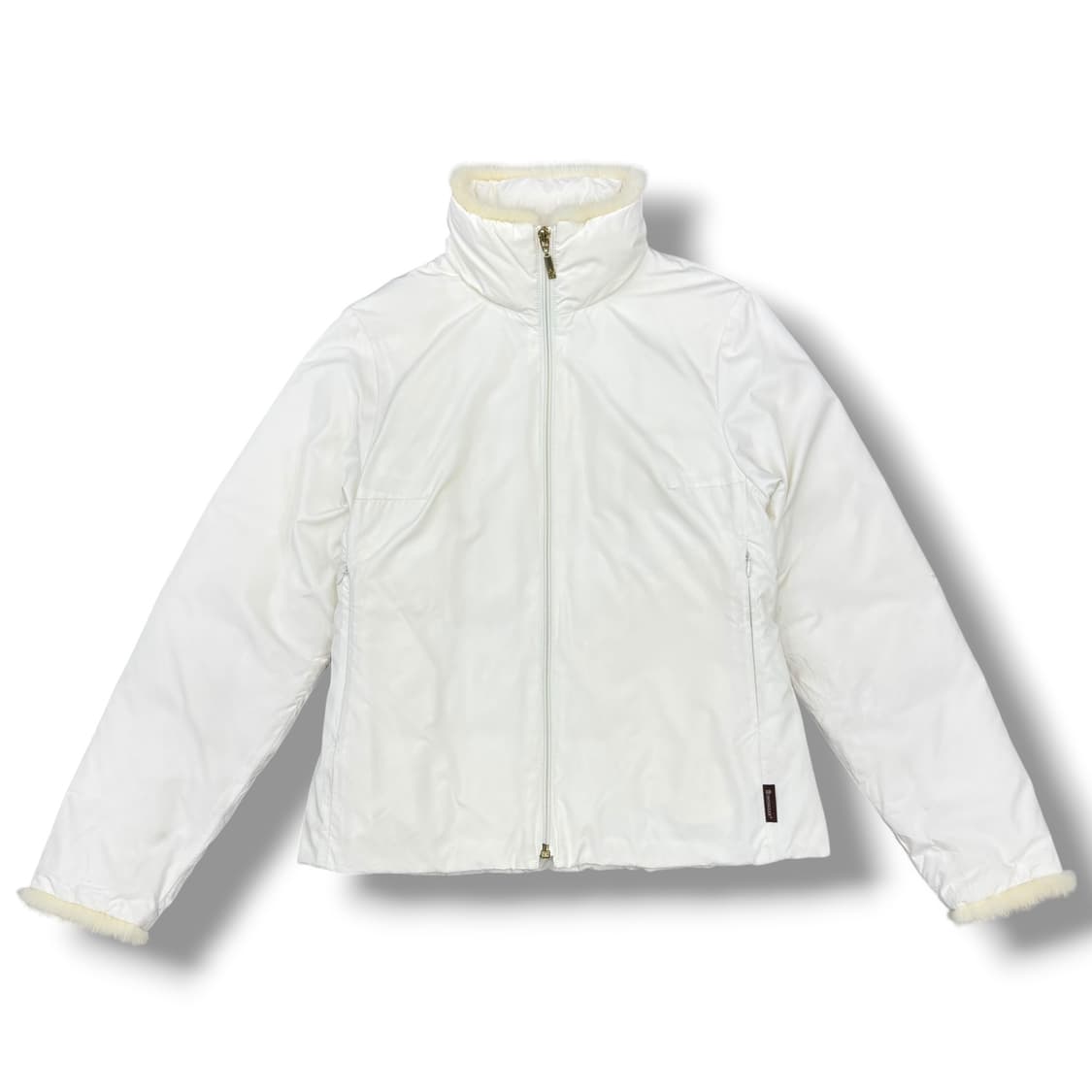 빈티지 몽클레어 화이트 밍크퍼 구스다운 패딩 점퍼 상품이미지2