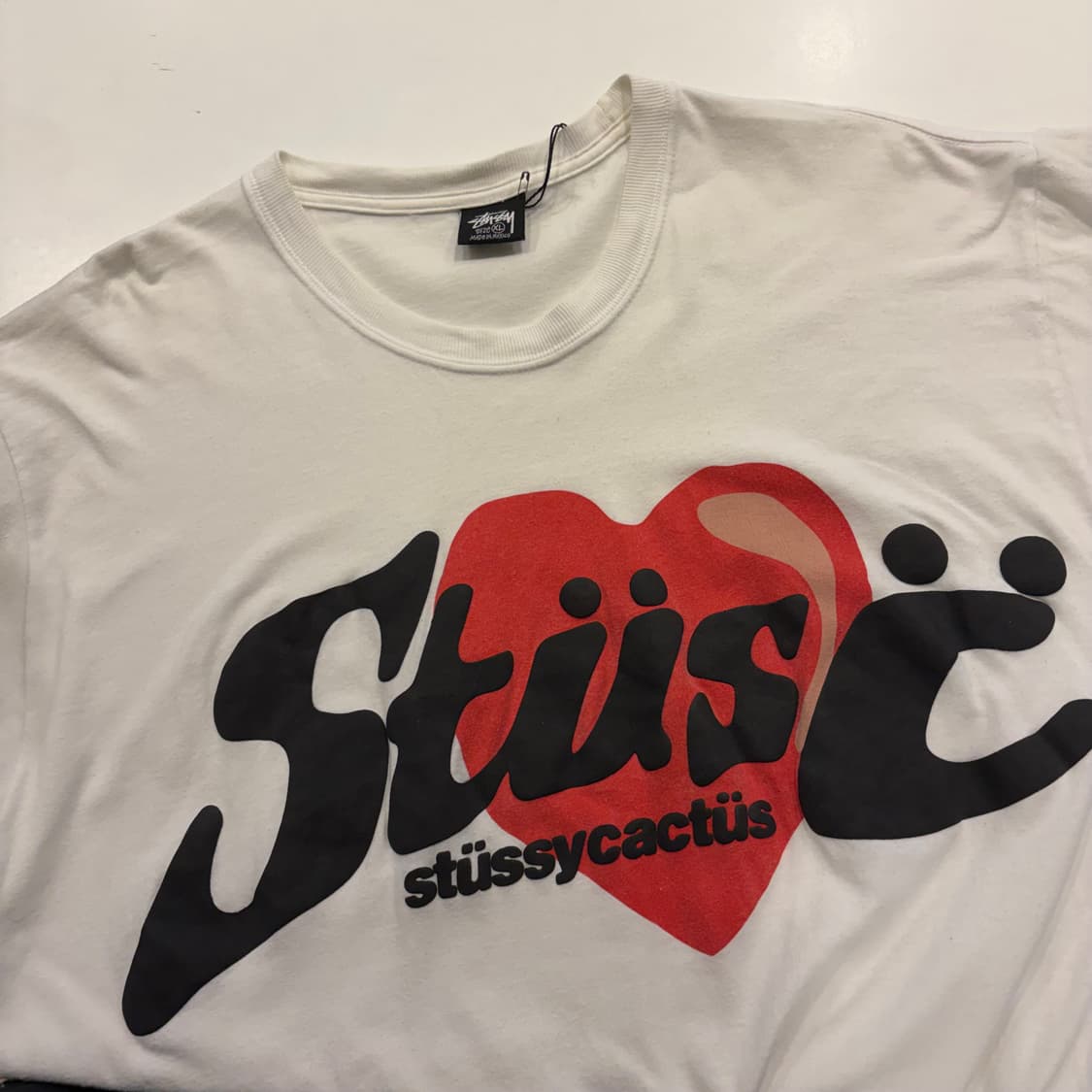 [XL] 스투시 x CPFM 반팔 티셔츠 화이트 C433 상품이미지3