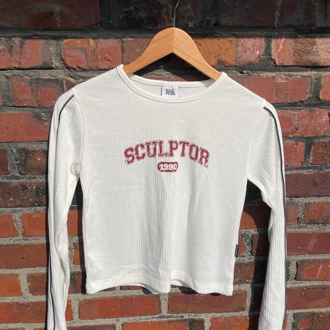 sculpter piping white t-shirt 상품이미지1