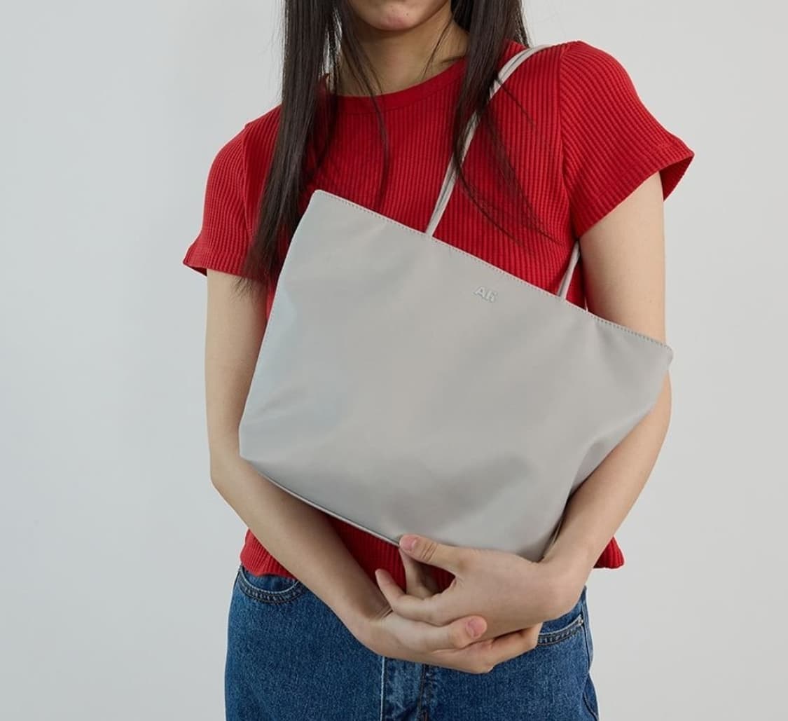 차정원, 류혜영 착용] 아밤홈 Ah 쇼퍼백 그레이 아밤홈 아밤 avam 상품이미지7