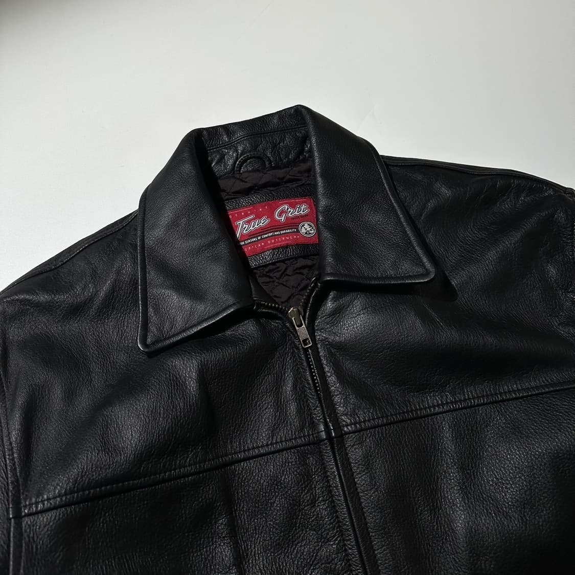 True Grit 레더 싱글 자켓 블랙 상품이미지3