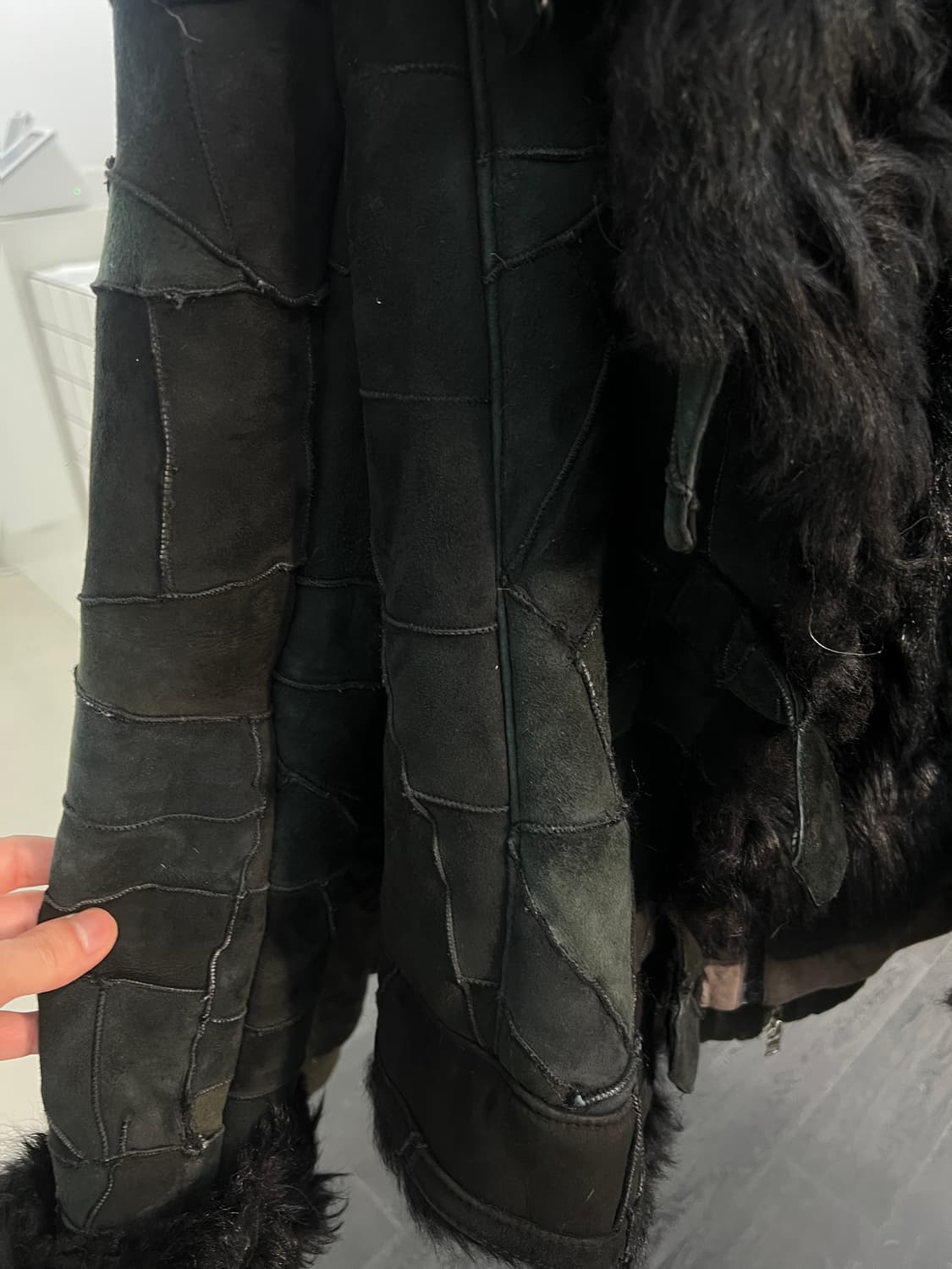 빈티지 패치워크 무스탕 자켓 상품이미지6