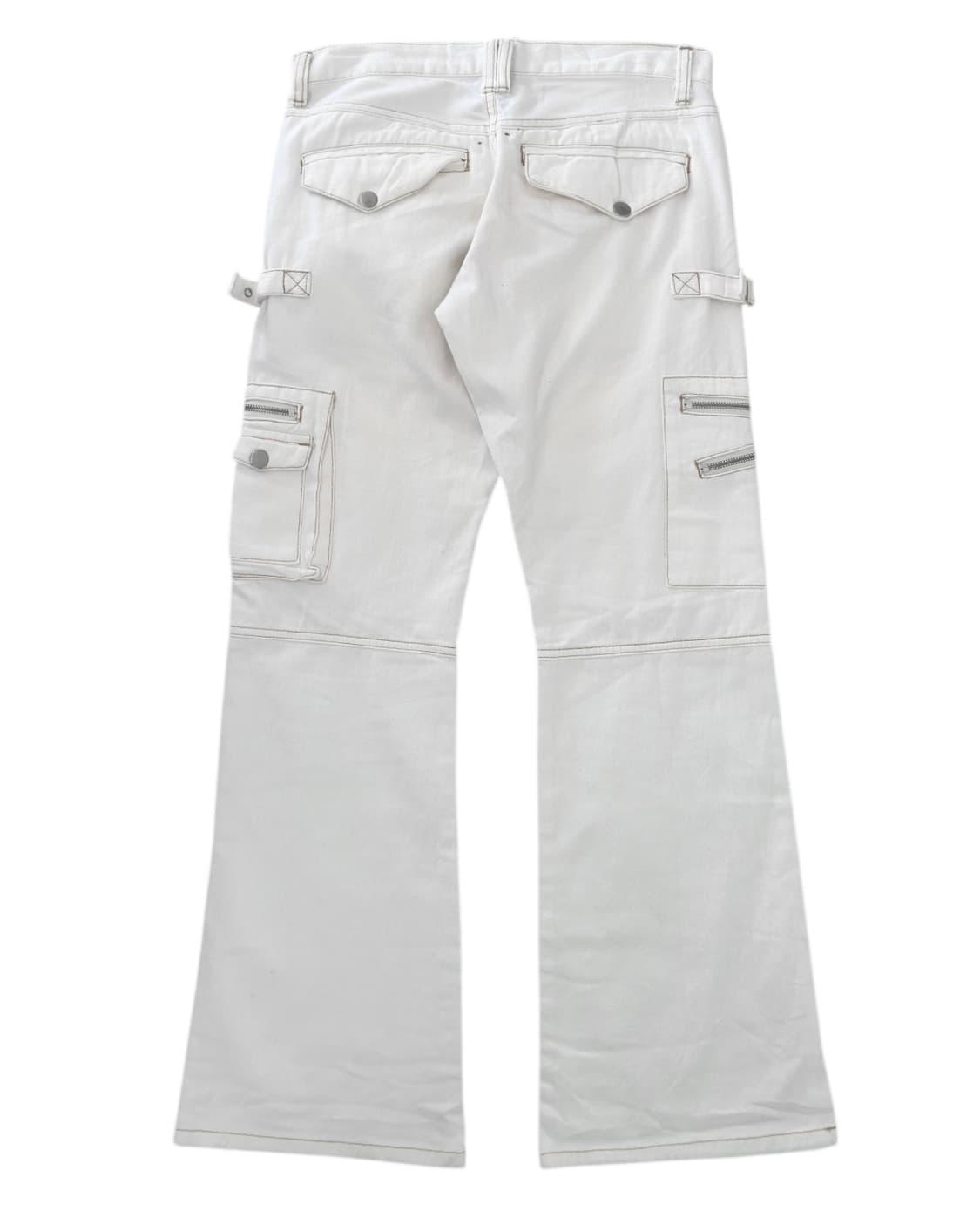 시멘틱 디자인 멀티 포켓 카고 플레어 팬츠 상품이미지5