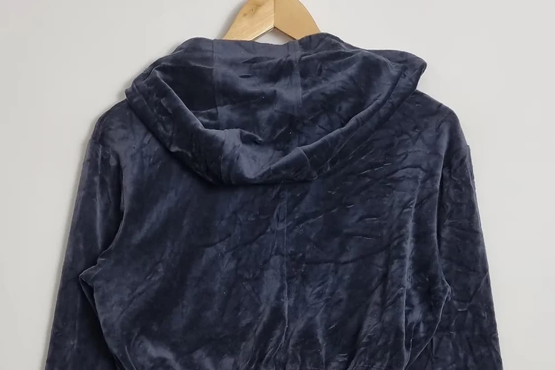 포에버21 네이비 크롭 후드 긴팔 티 상품이미지4