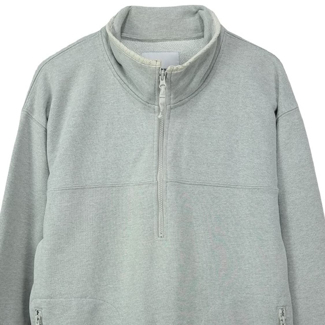 [에스피오나지] 스웻 하프집업 반집업 맨투맨 그레이 M19846 상품이미지4