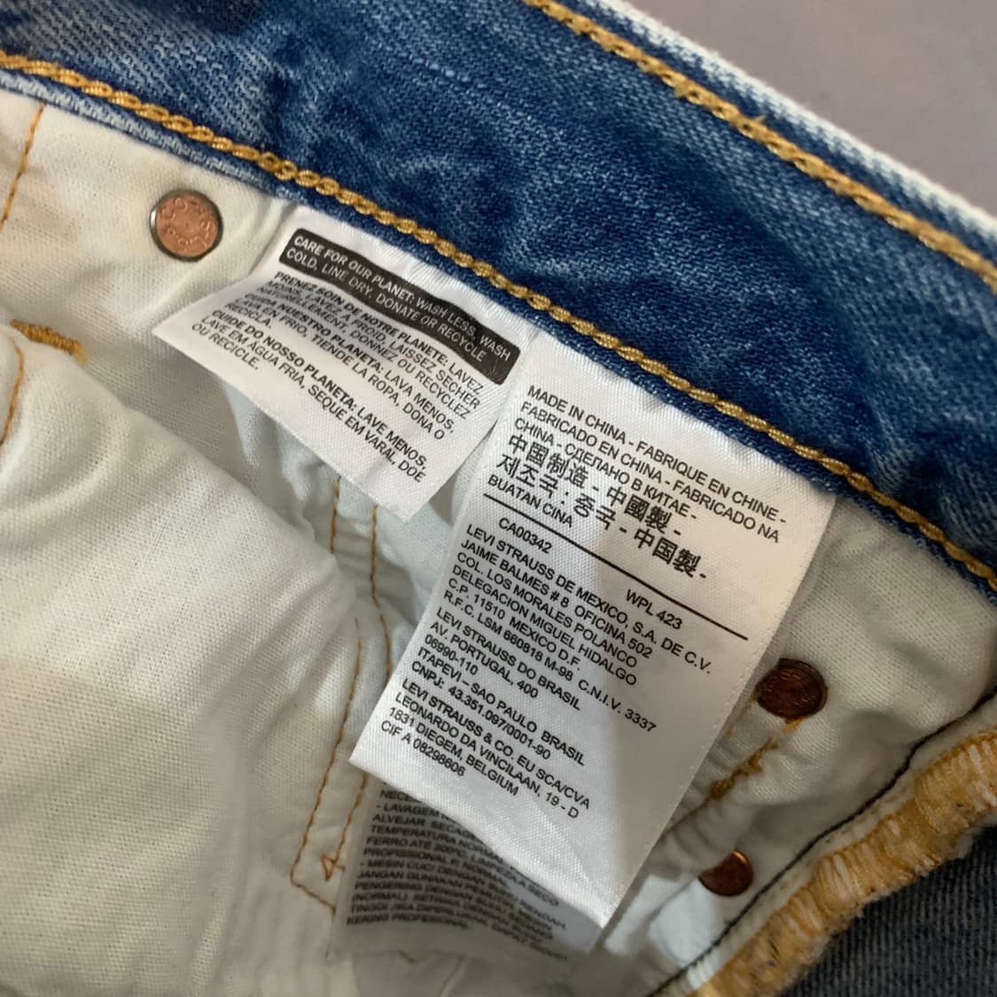 26인치 리바이스 501 데미지 디스트로이드 데님 청바지 상품이미지7