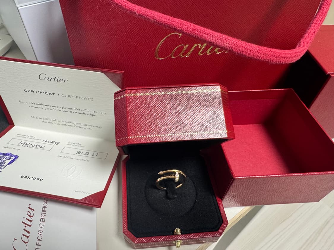 까르띠에 저스트앵끌루 클래식 다이아반지 58호 상품이미지2