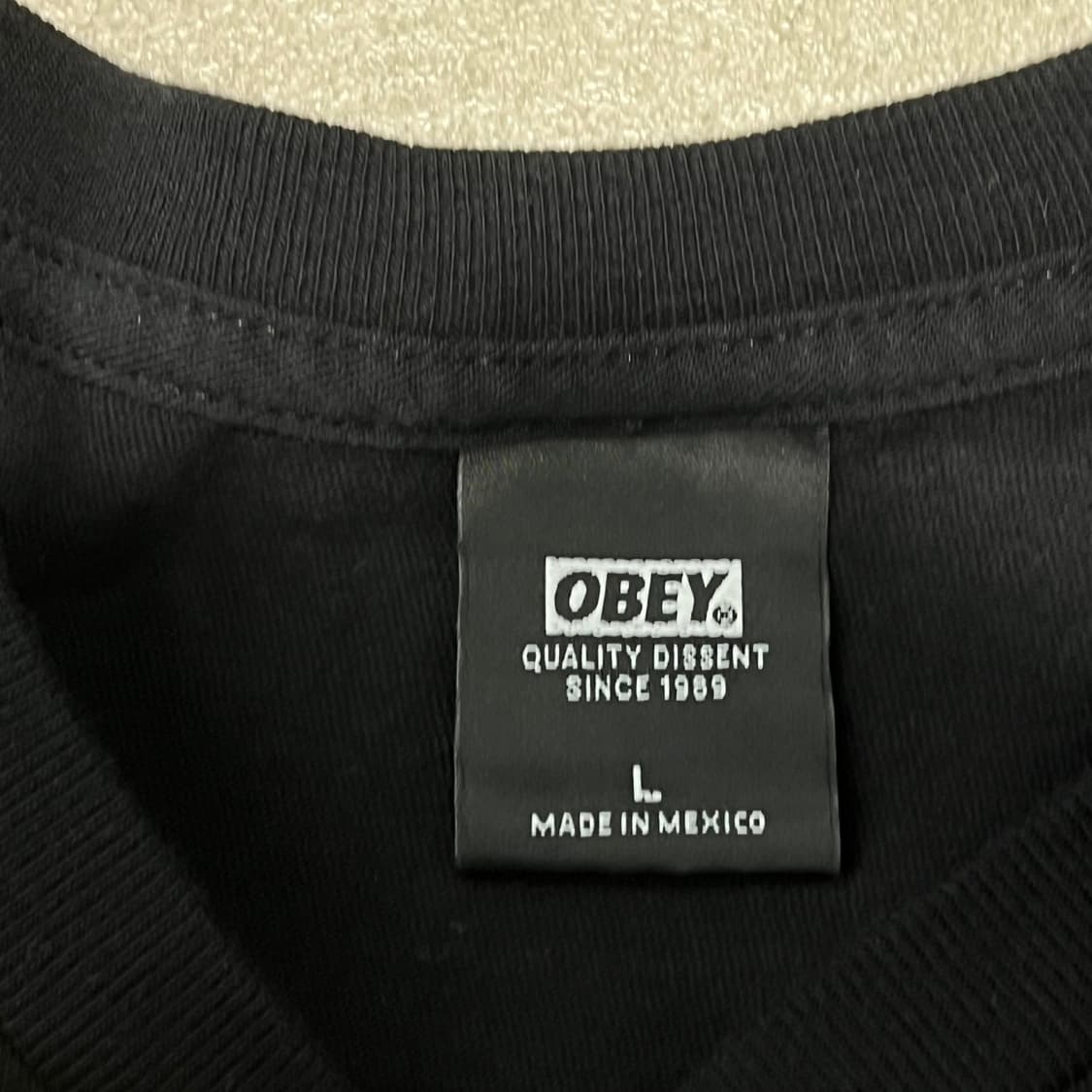 오베이 로고 프린팅 반팔티셔츠 s10859 상품이미지5