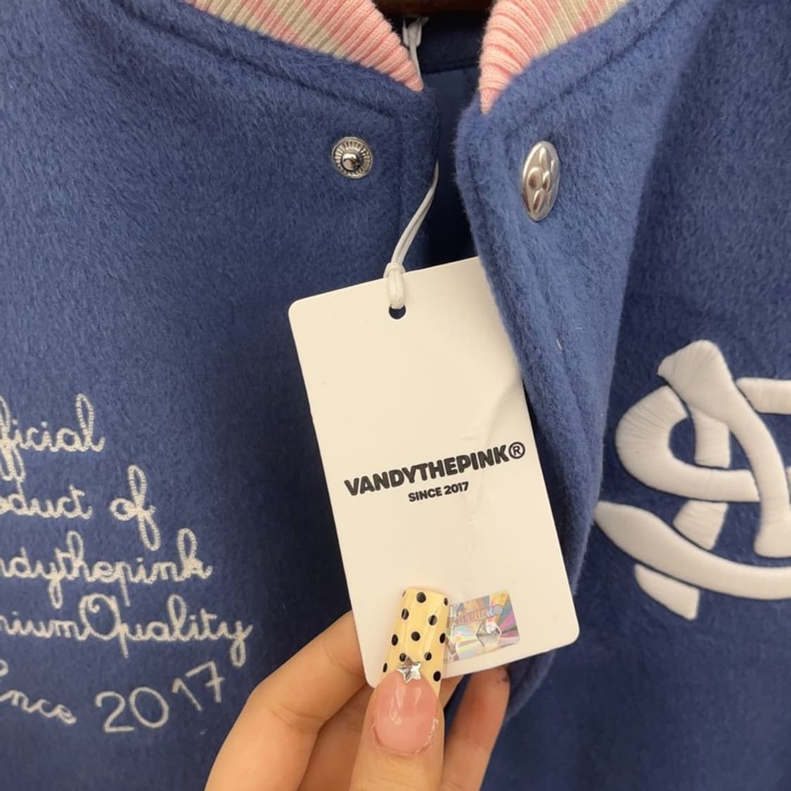 반디더핑크 X SM 엔터테이먼트 아티스트 바시티 자켓 XL C09574 상품이미지6