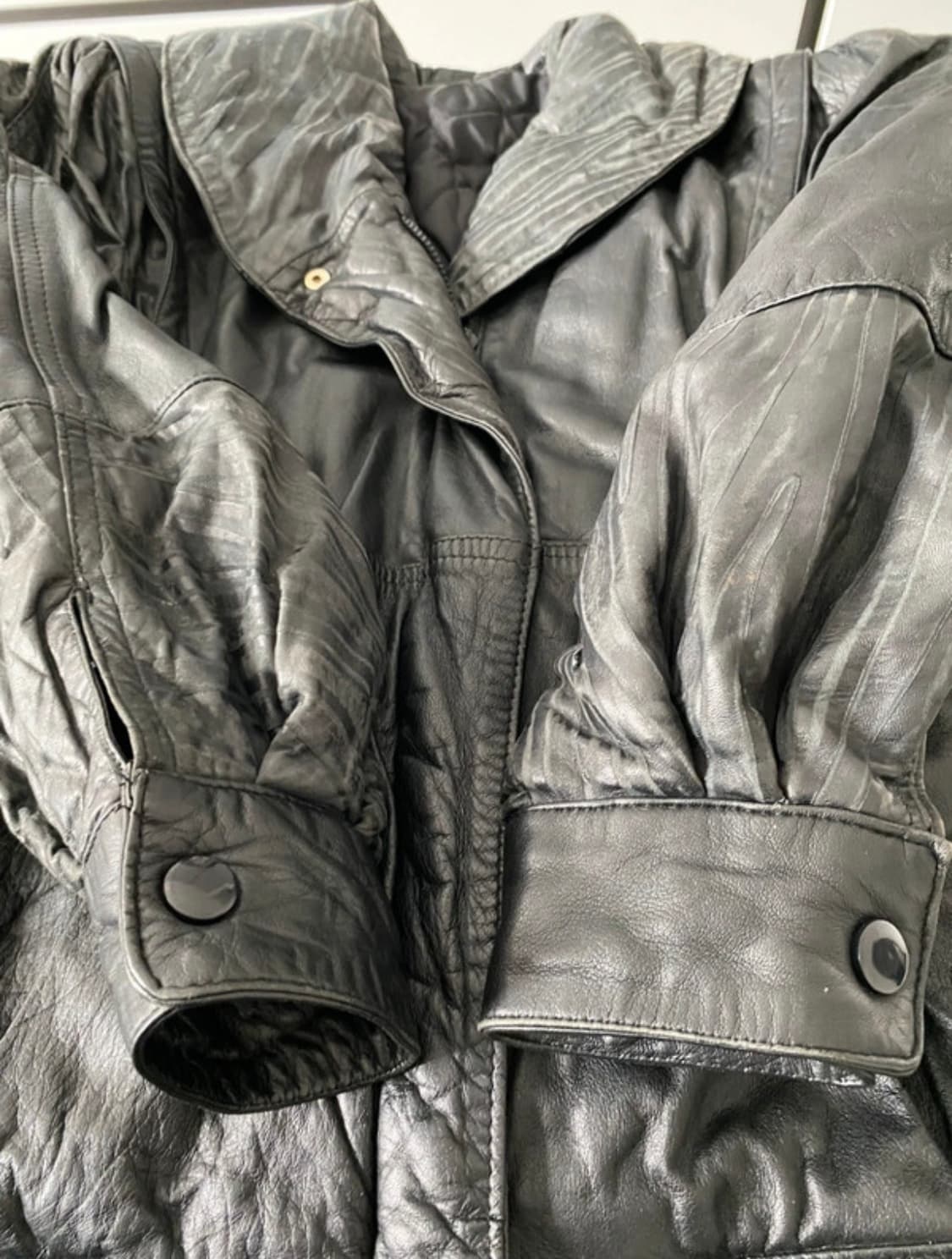 이탈리아 빈티지 리얼 레더 자켓 상품이미지5