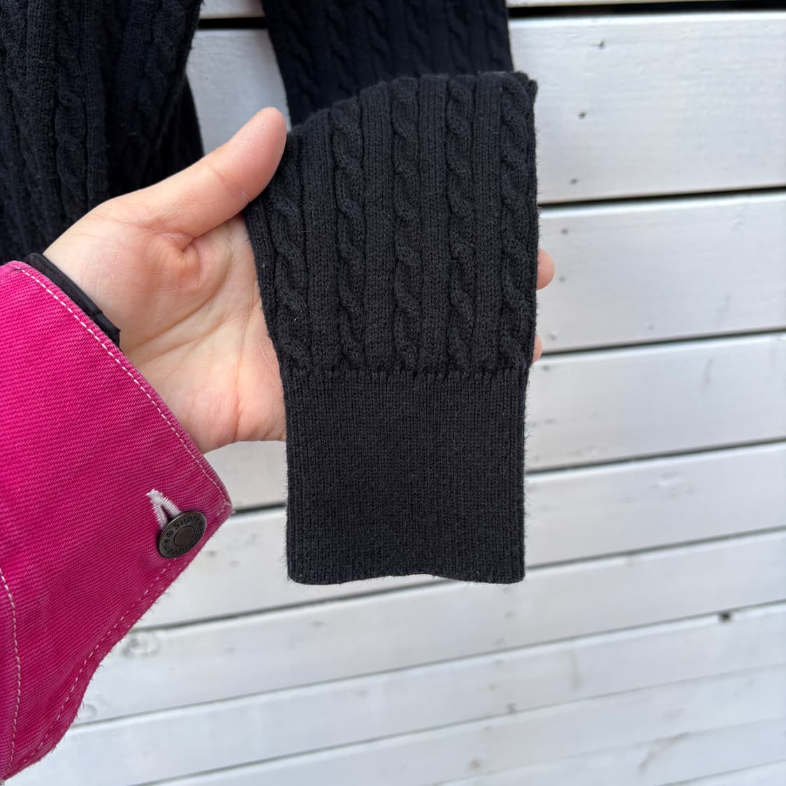 Polo 폴로 케이블 꽈배기 니트 가디건 상품이미지8