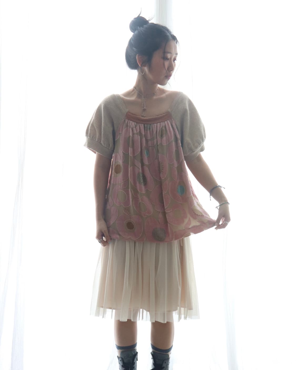 [Tsumori Chisato] Silk Knit Blend Blouse 상품이미지2