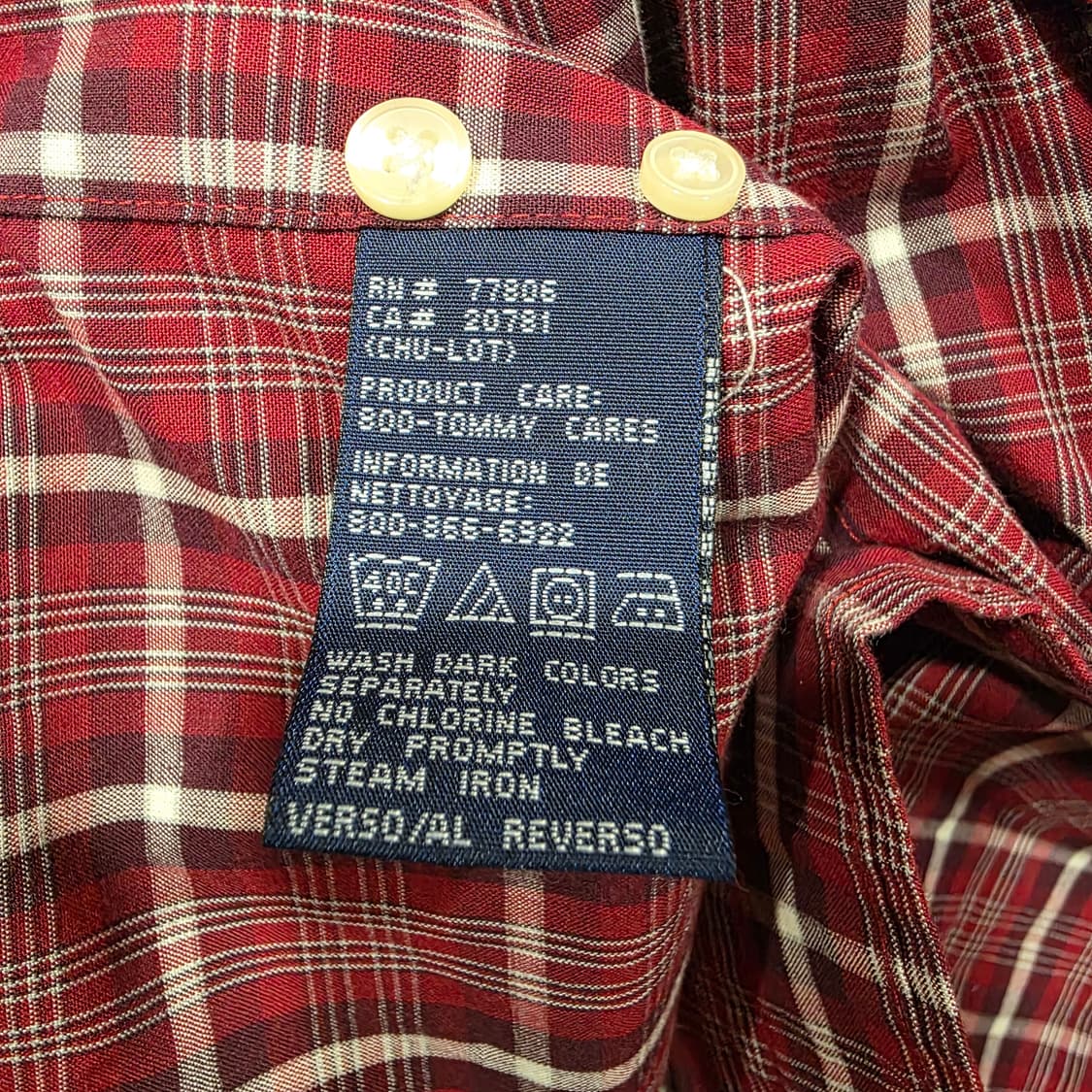 타미힐피거  체크 카라 셔츠 상품이미지3