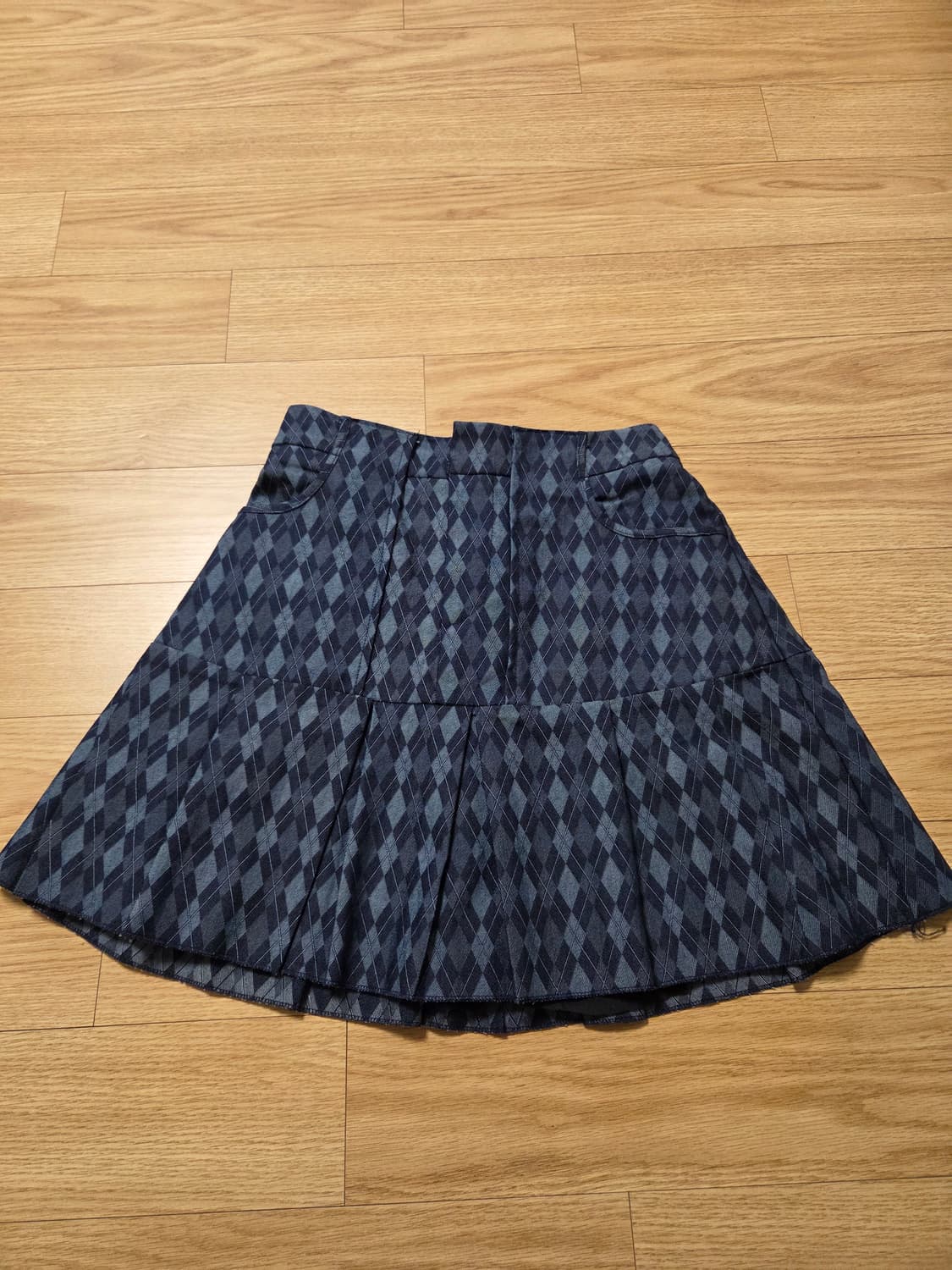 체크 아가일 테니스 스커트 상품이미지1