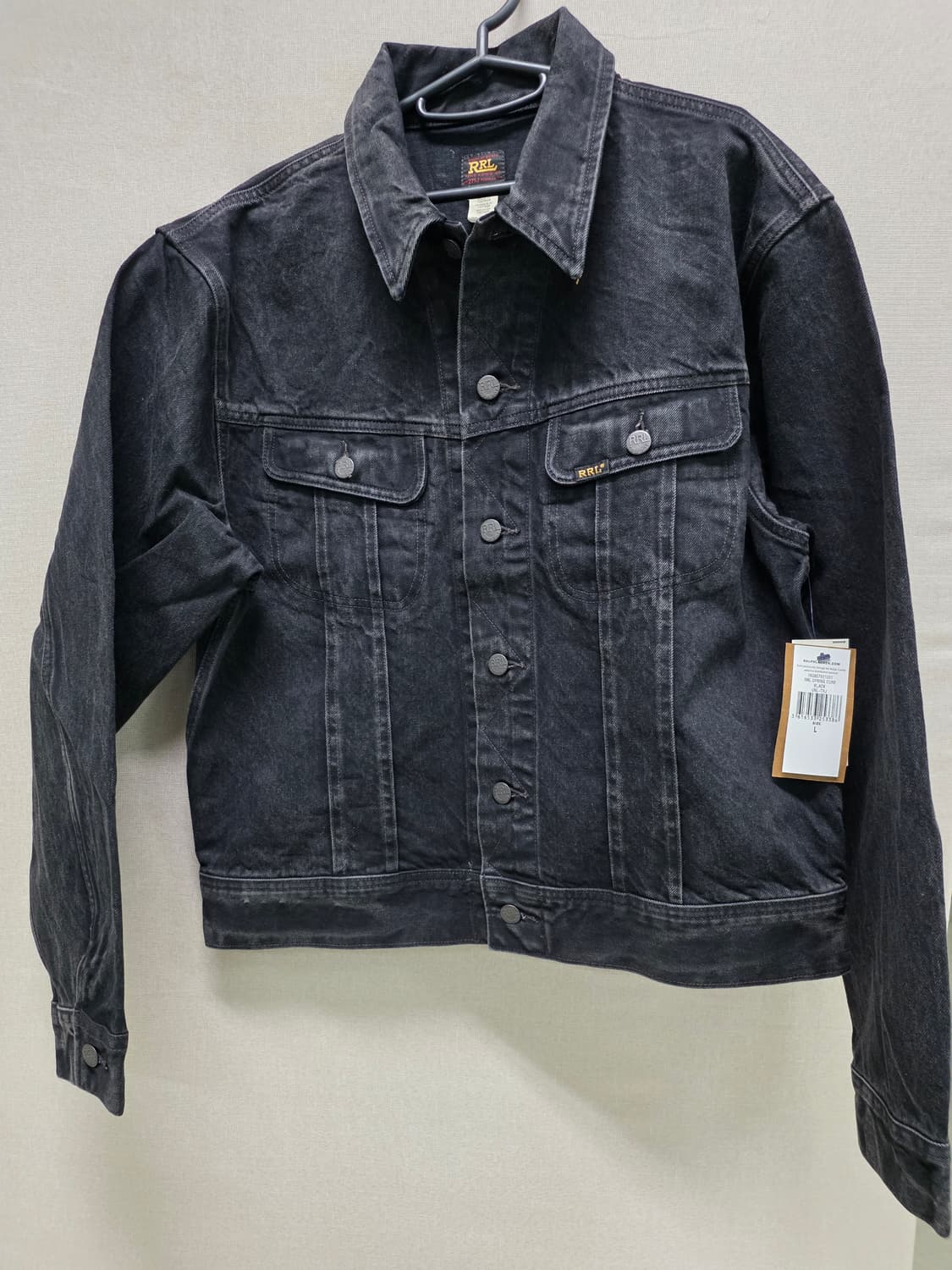 RRL lot 271 트러커 자켓 블랙 L 새상품 상품이미지3