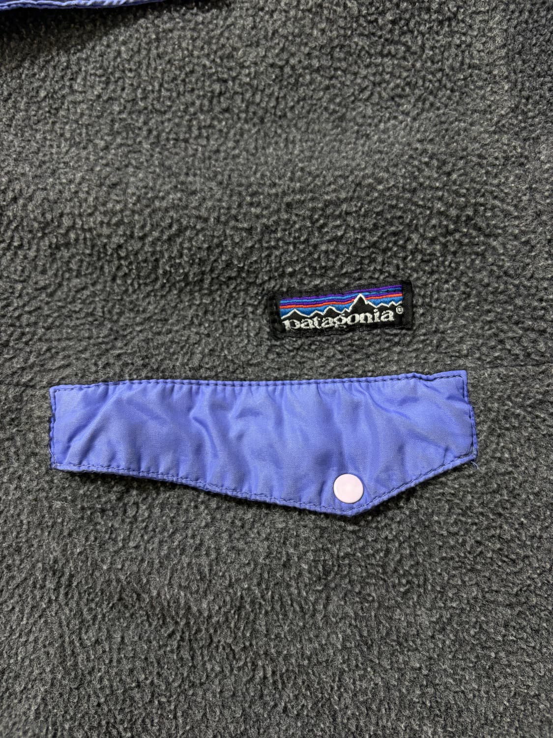 90s 파타고니아 신칠라 스냅 T 그레이 퍼플 xs 상품이미지4