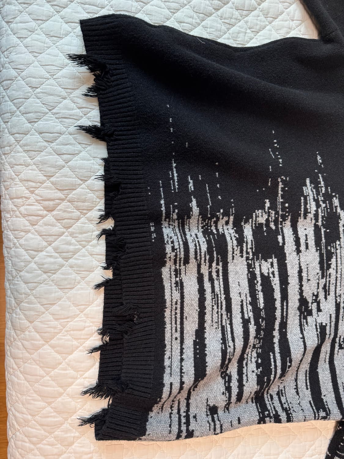 데미지 니트 블랙 XL 상품이미지6