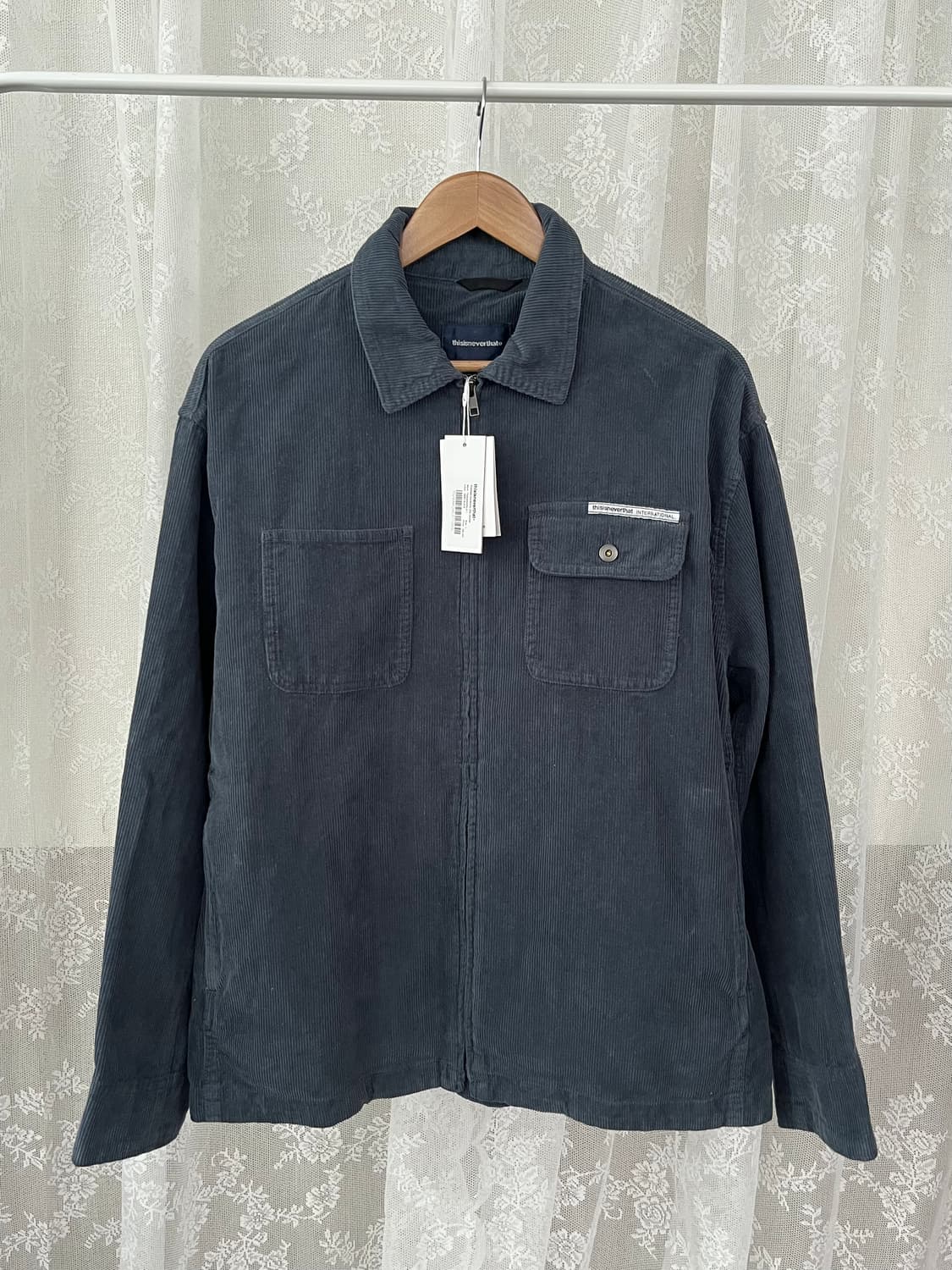 L) 새상품 디스이즈네버댓 코듀로이 집 자켓 다크 슬레이트 상품이미지1