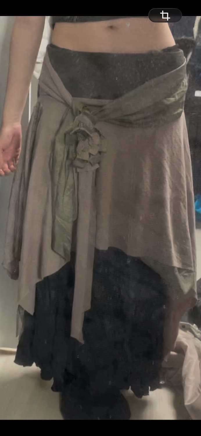 빈티지 레이어드 꽃 스커트 상품이미지5