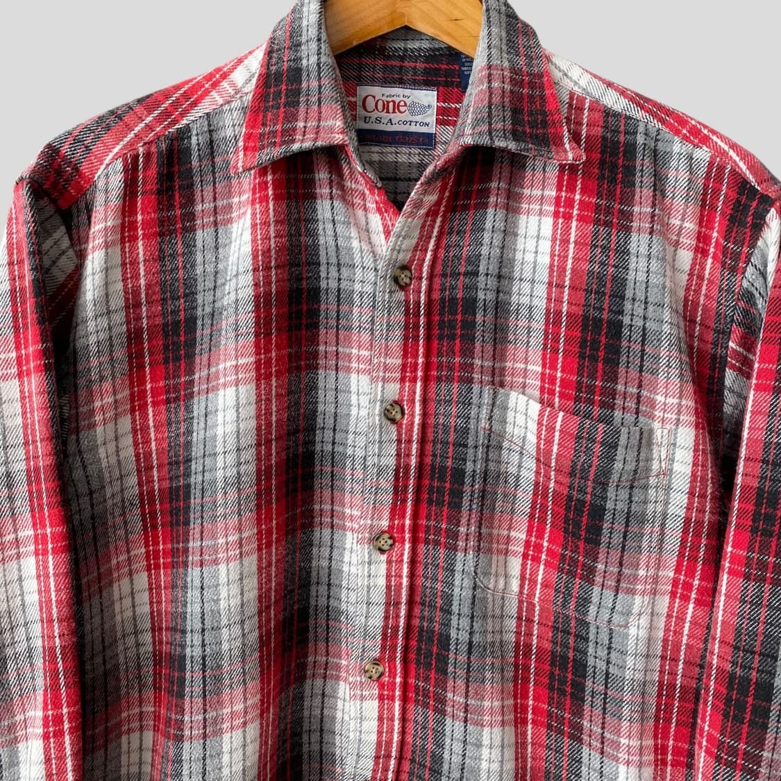 (M)BRAIN TRUST 헤비코튼 체크셔츠 상품이미지2