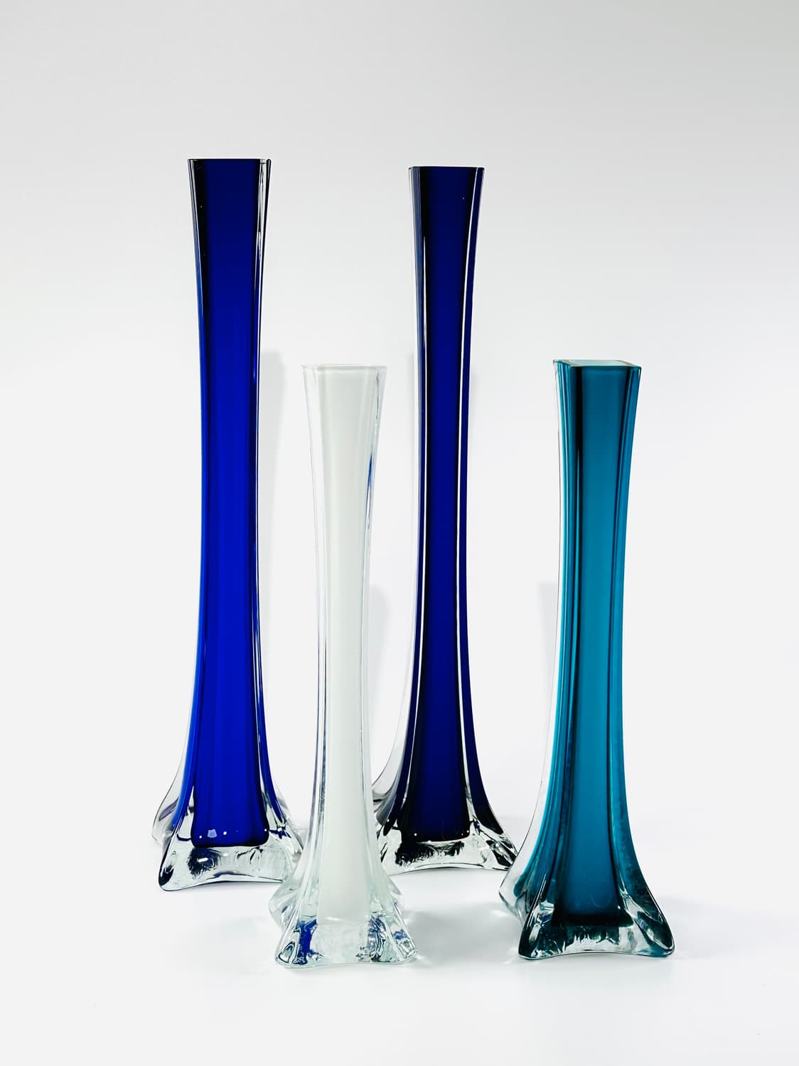 Eiffel Tower artglass square vase(blue) 상품이미지5