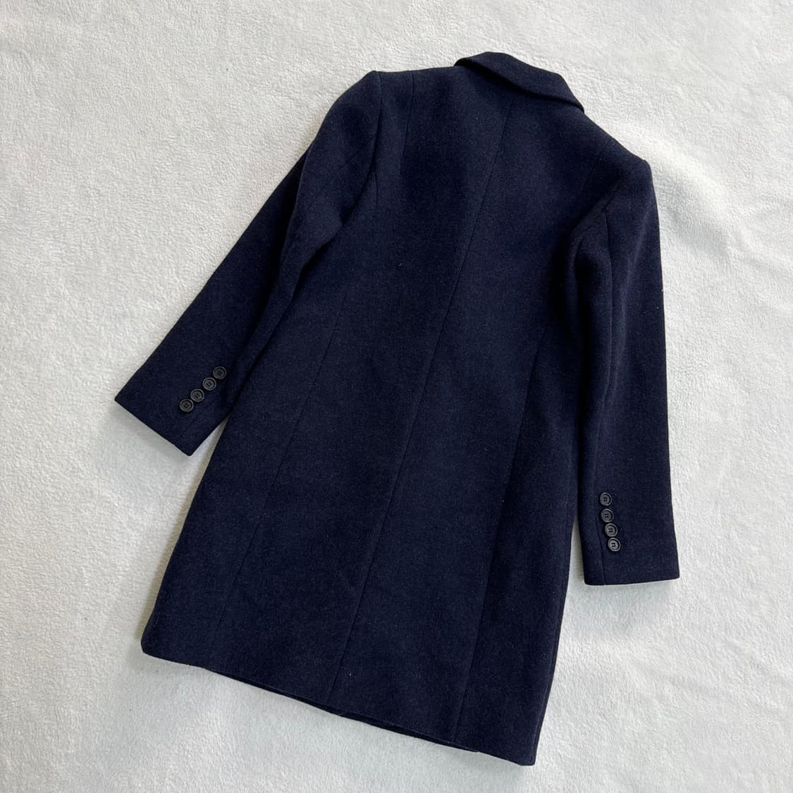 85 헤지스 네이비 울 코트 0327T 상품이미지2