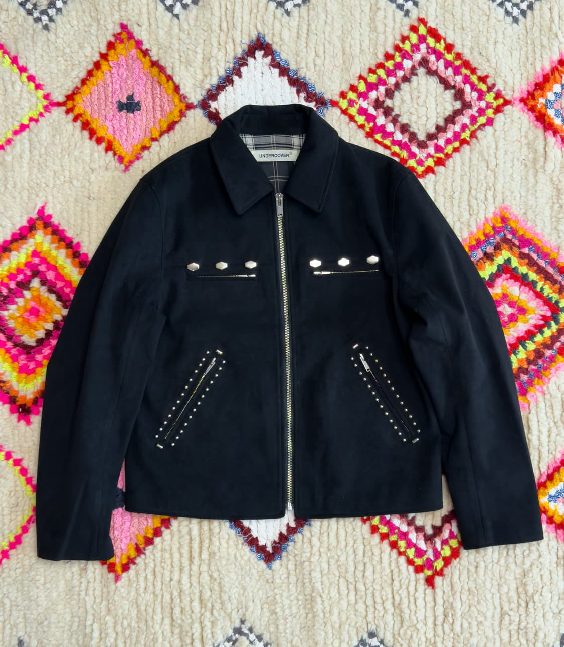 언더커버 마이크로 스웨이드 블루종 자켓 상품이미지1