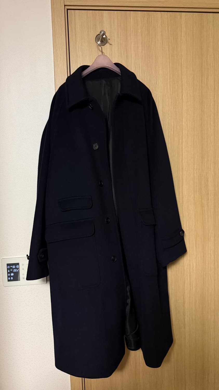 아트이프엑츠 발마칸 코트 네이비 상품이미지5