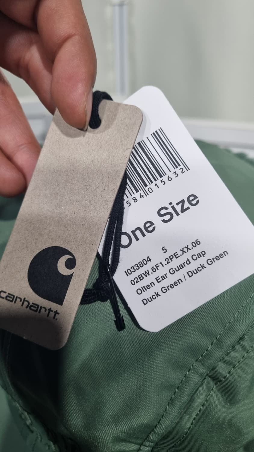 CARHARTT WIP) 칼하트 카키색 윈터캡 원사이즈 거의새거 상품이미지3