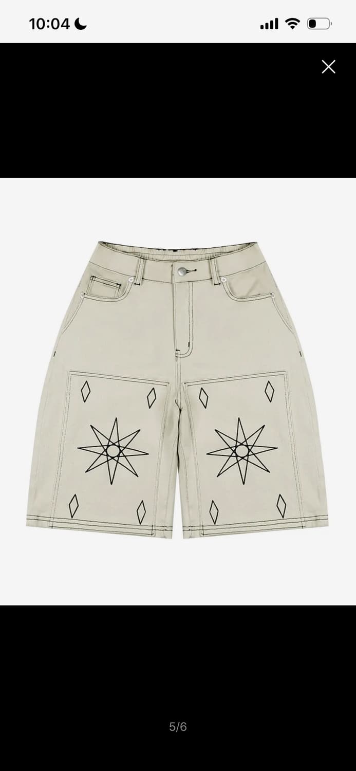 XP206 아리아 버뮤다 데님 쇼츠 (CREAM) 상품이미지1