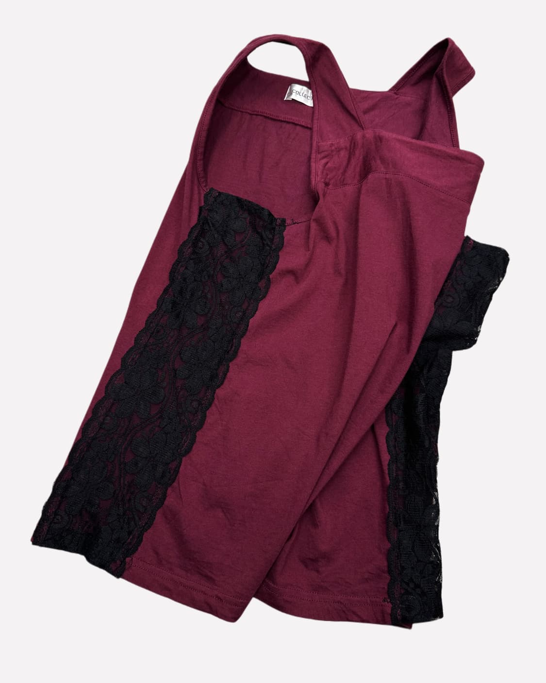 side lace burgundy sleeveless 상품이미지3