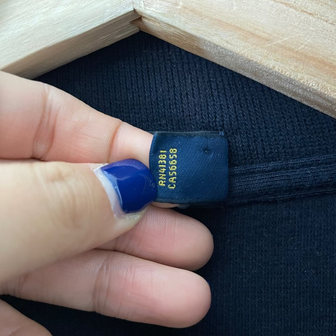 폴로 네이비 반집업 니트 상품이미지7