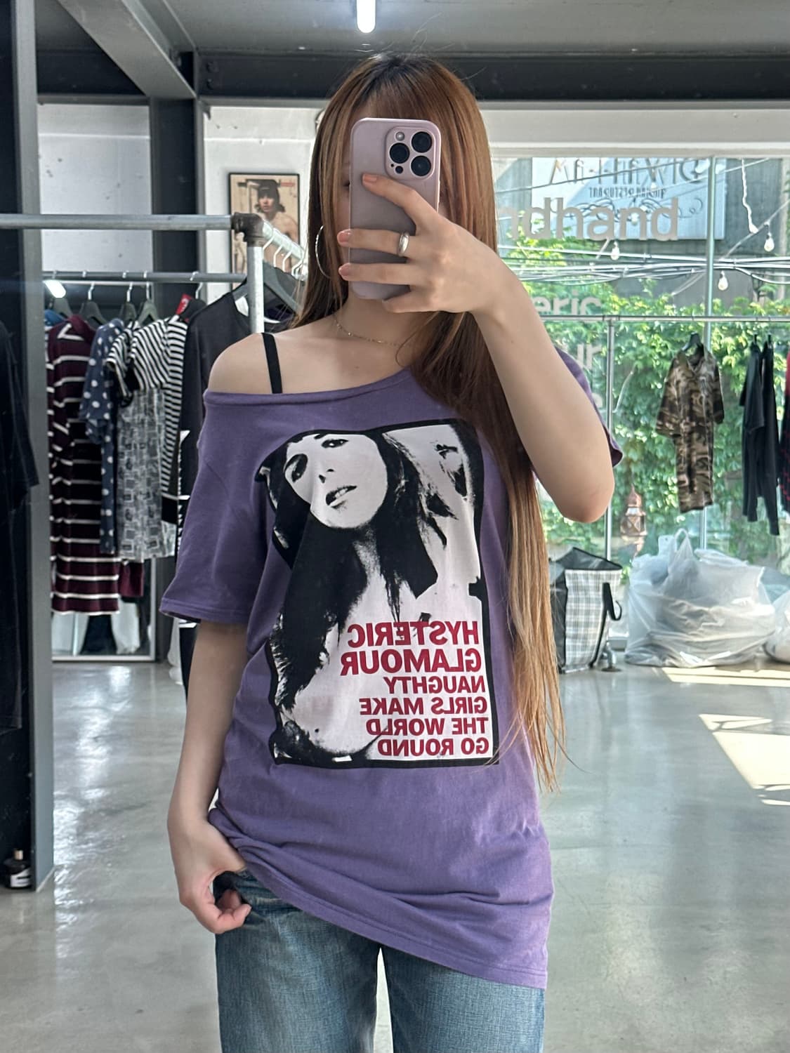 히스테릭글래머 Naughty Girl 프린팅 반팔티 원피스 상품이미지1