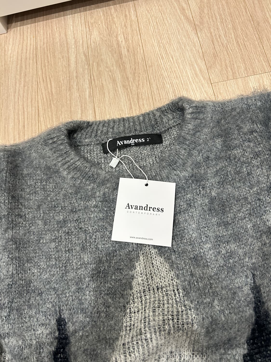 어반드레스 앙고라 울 니트 그레이 M 상품이미지7