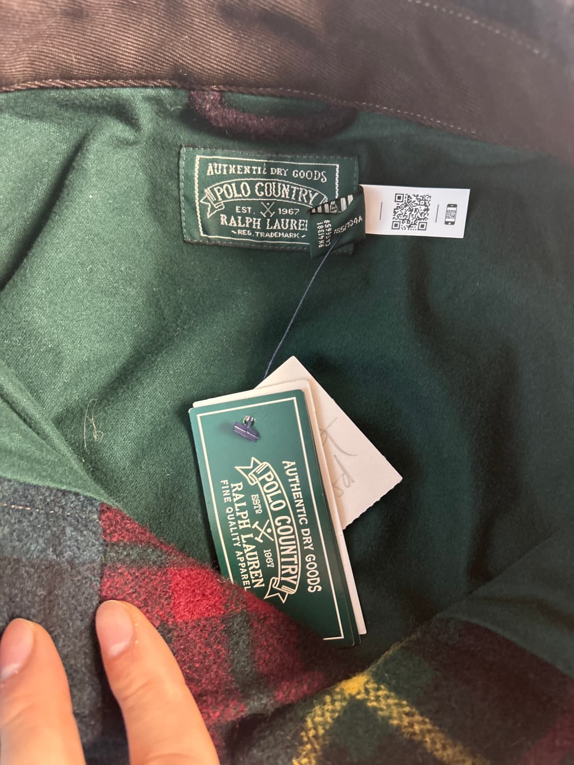 랄프로렌 폴로 컨트리 패치워크 울 자켓 XL 상품이미지9