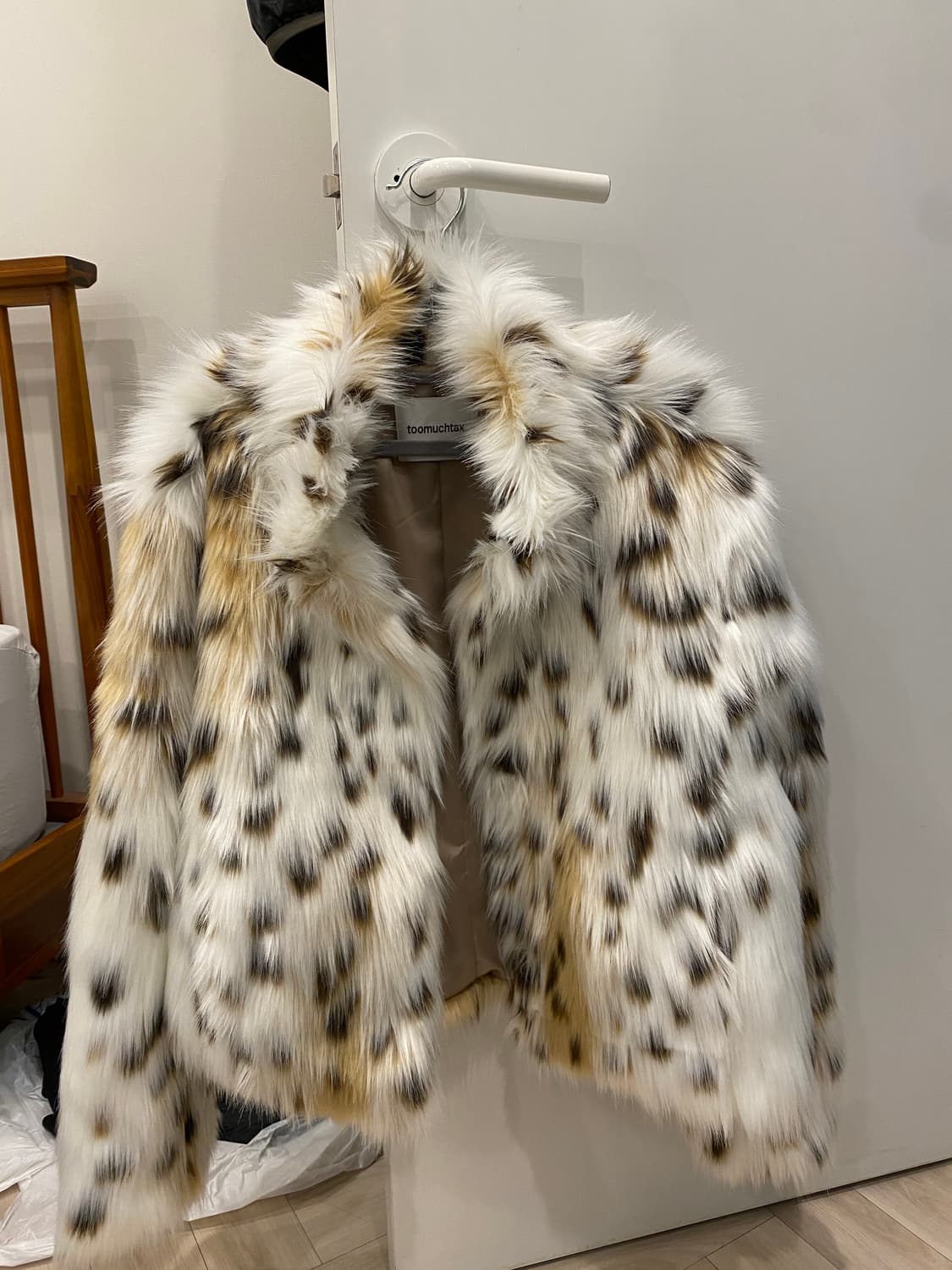 투머치택스 레오파드 퍼자켓 tmt 상품이미지2