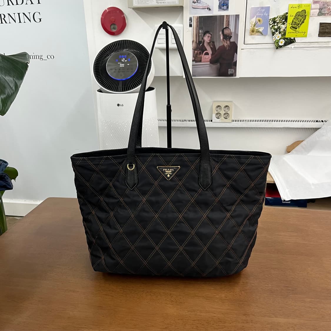 프라다 테수토포코노 퀼팅 쇼퍼백 상품이미지1