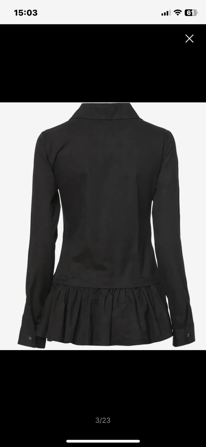 플레어업 프릴 셔츠 Dani Frill Shirts (FL-188_Bla 상품이미지3