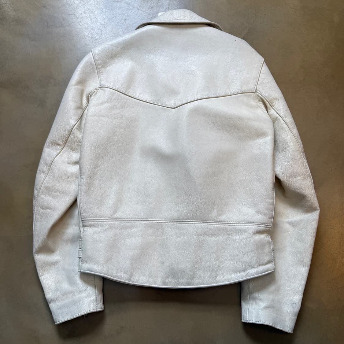 666 레더 영국생산 더블 라이더 레더 자켓  상품이미지6