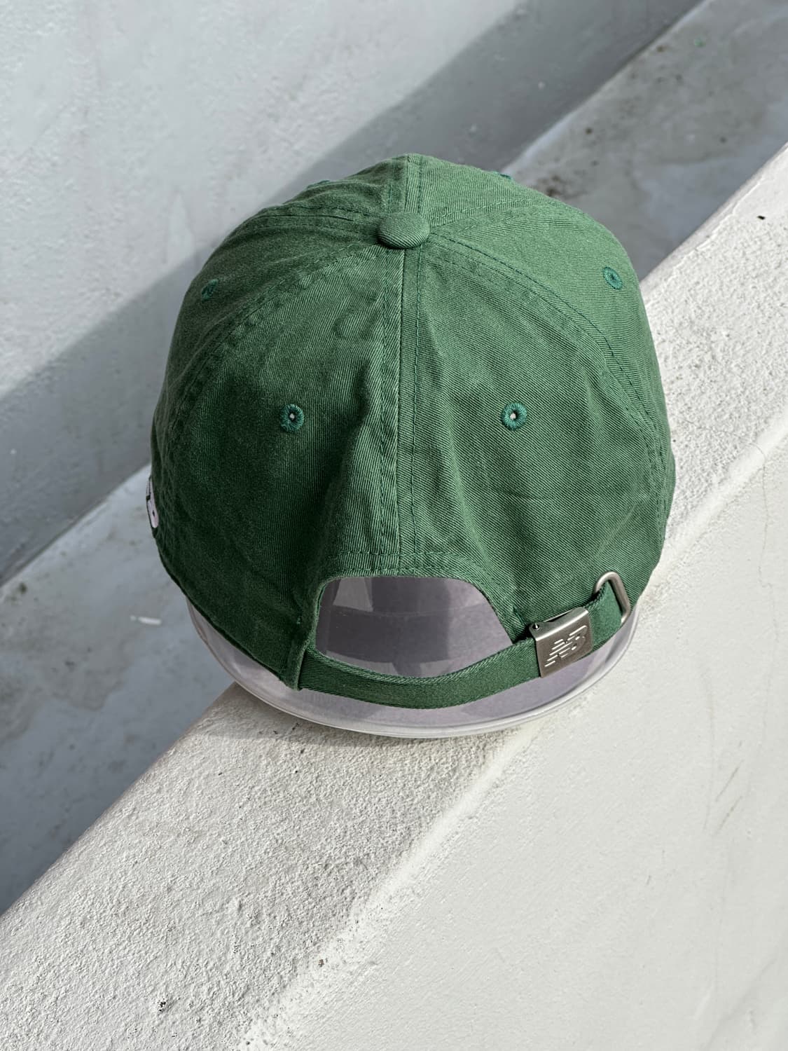 [F] 뉴발란스 로고 그린 볼캡 모자 상품이미지4