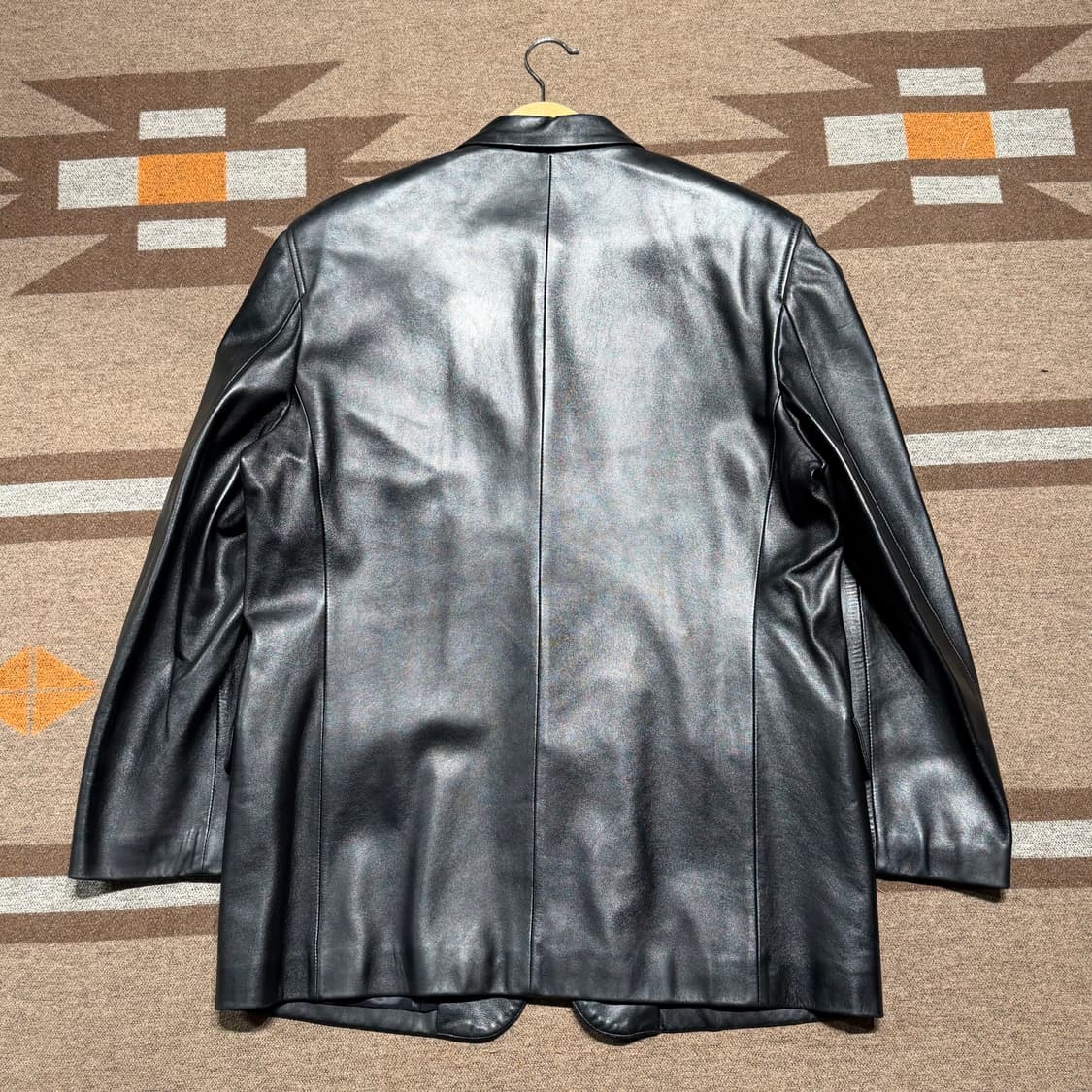 지방시 램스킨 레더 자켓 블랙 105 카 코트 상품이미지7