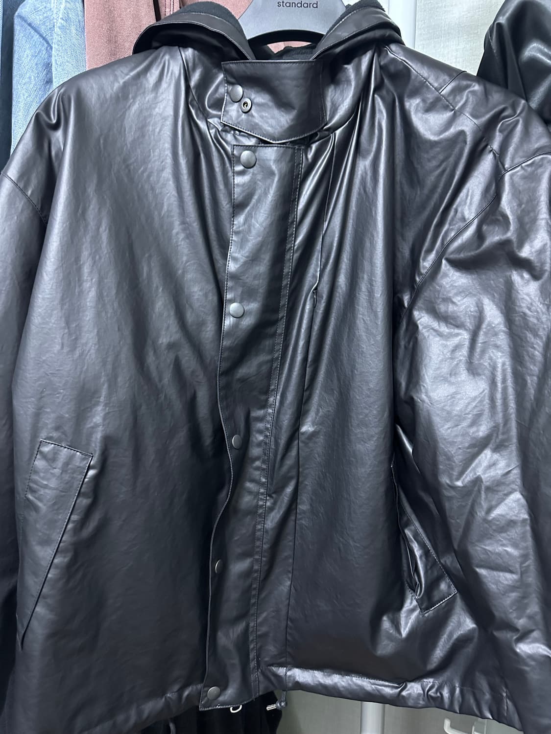 토니웩 오일 코티드 후디드 파카 상품이미지3