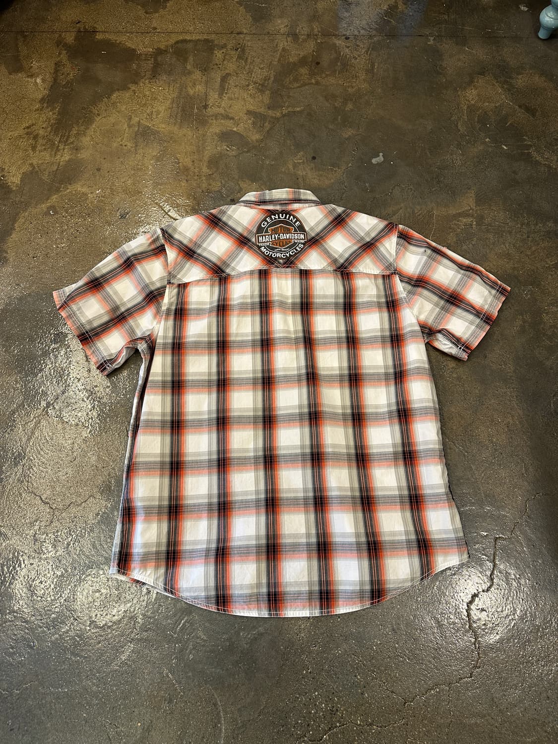 Harley Davidson 할리 데이비슨 체크셔츠 XL 상품이미지2