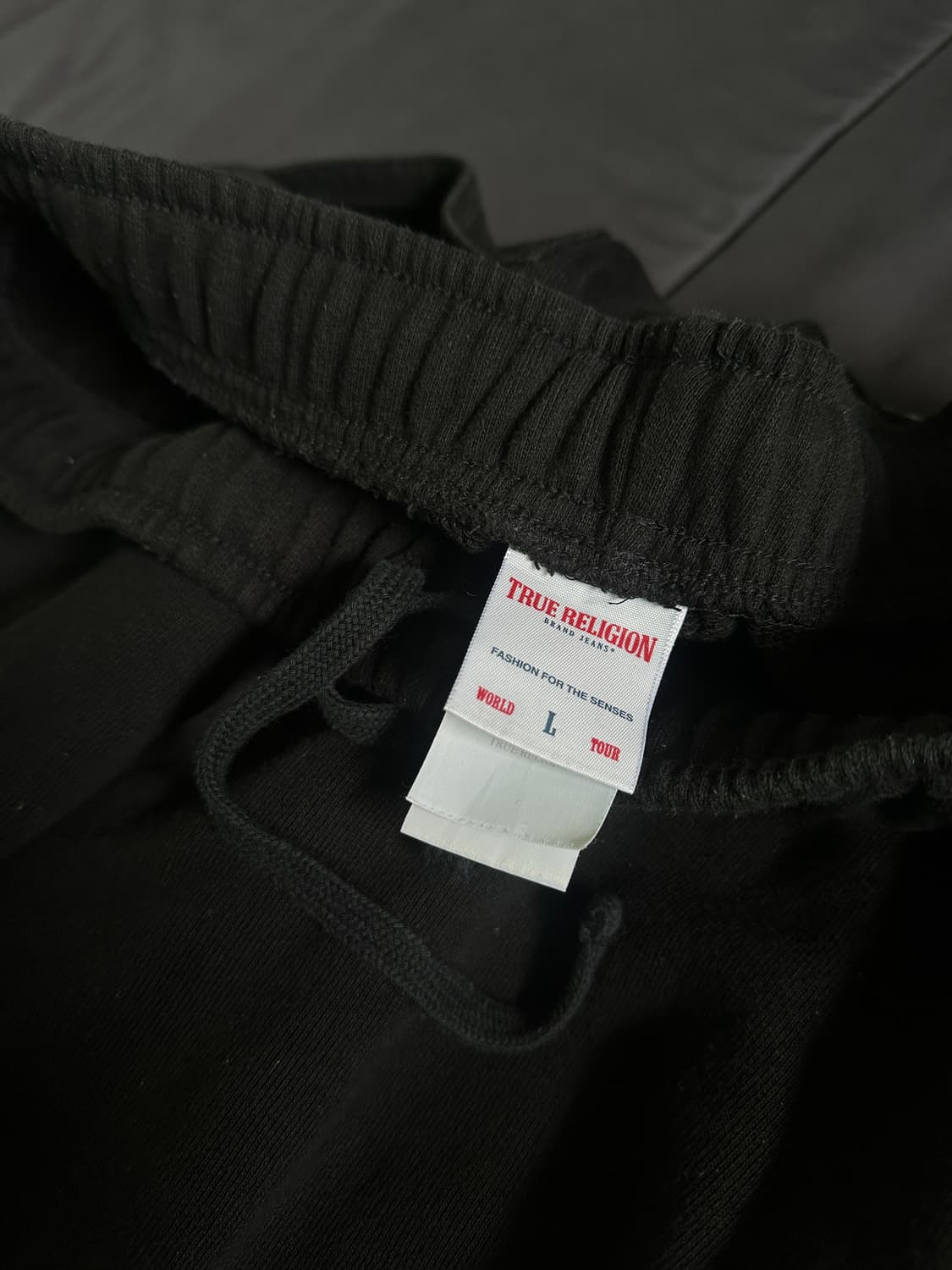 (센트럴 씨) 트루 릴리전 벤딩 스웻팬츠 블랙 L / 와이드 오버핏 상품이미지8