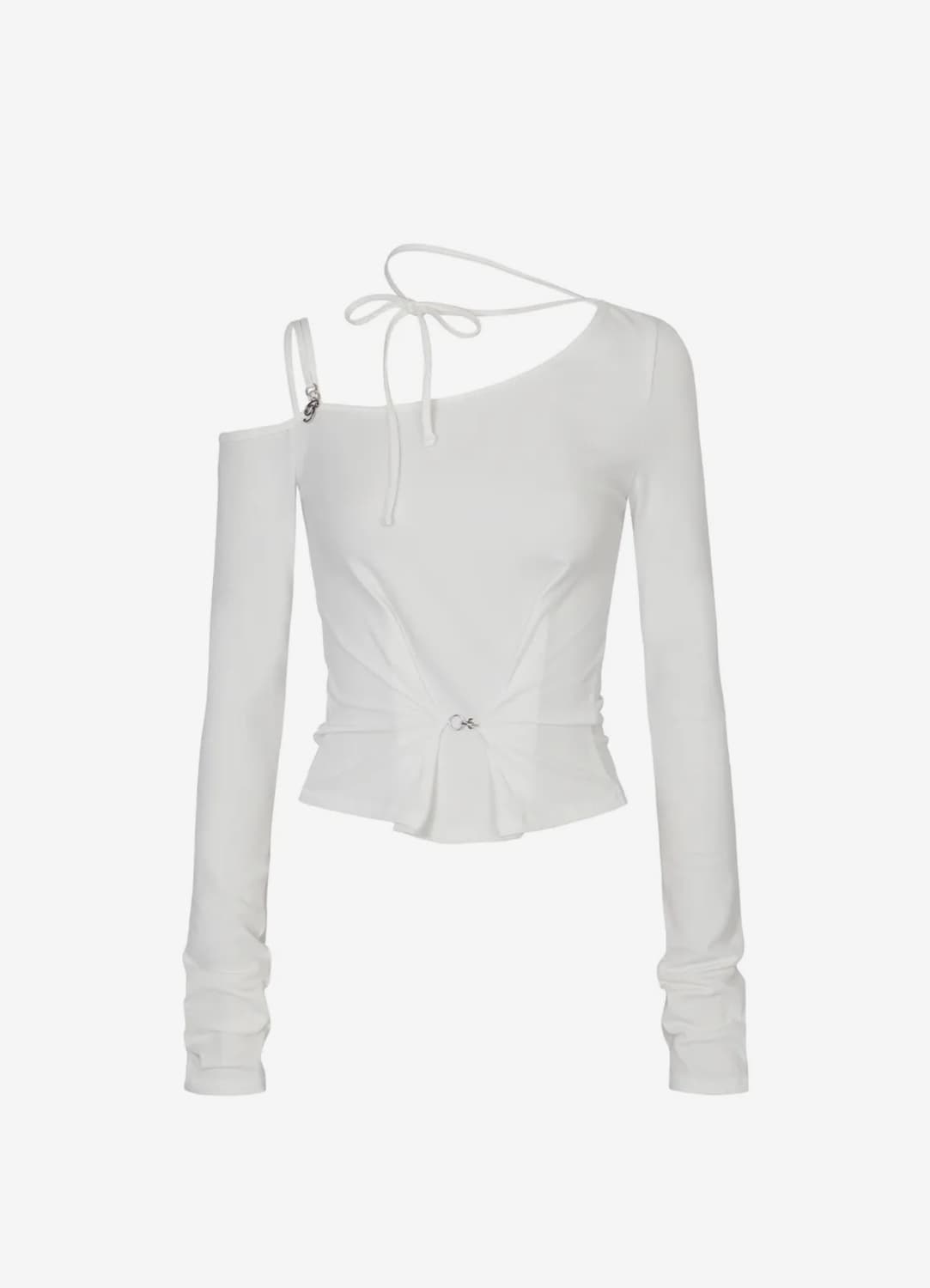 페인오어플레져 루비 후크 롱슬리브 화이트 S 상품이미지1