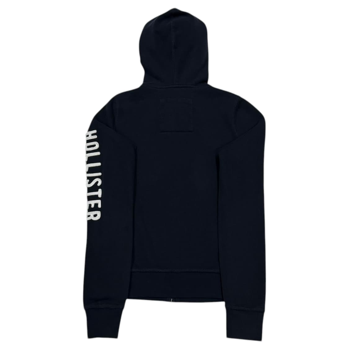 홀리스터 빈티지 딱붙핏 스펠로고 Y2K 후드집업 자켓 네이비 S 상품이미지3