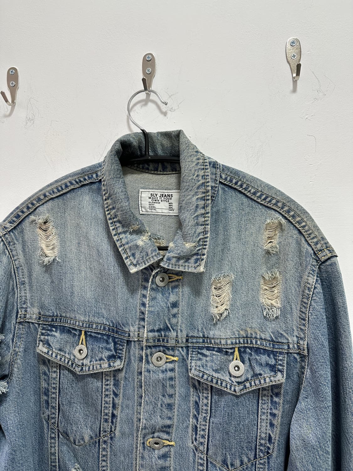 Sly jeans destroyed denim jacket 상품이미지2